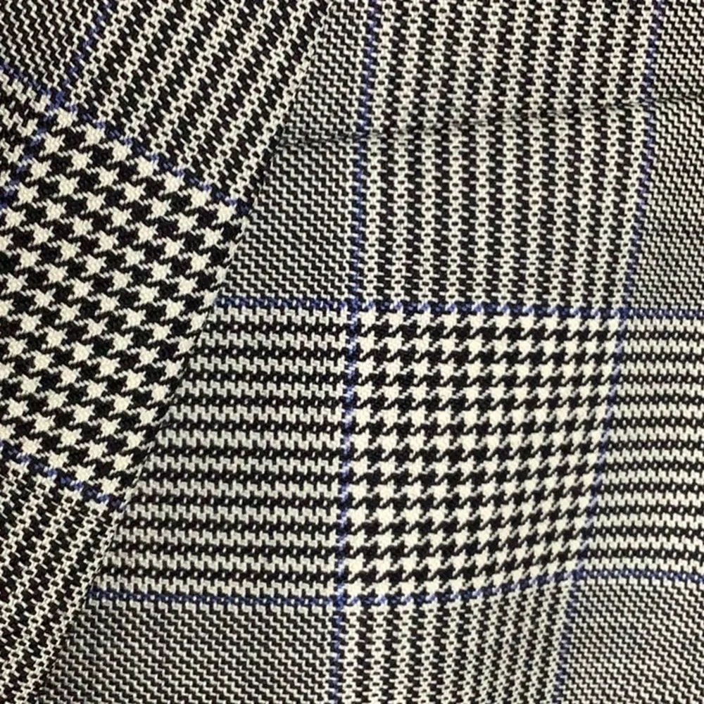 J. Crew Glen Plaid Double Breasted Wool Ruffle Pocket Blazer Jacket  Size 4